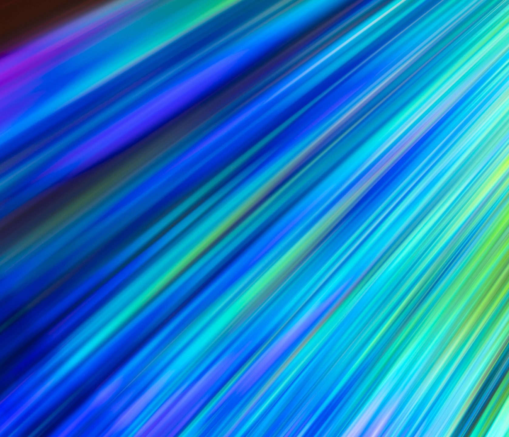 Diagonal bands of blue and green light, evoking a spectrum split into wavelengths for spectroscopy.